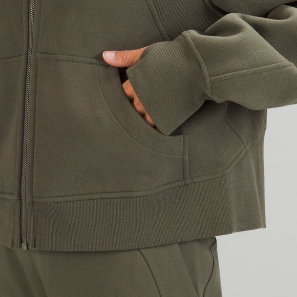 Lululemon Scuba Oversized Full-Zip Casual Hoodie Green Sz M/L - Picture 6 of 13